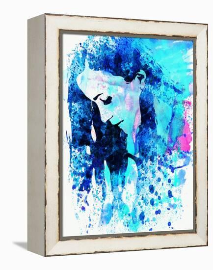 Legendary Alanis Morissette Watercolor-Olivia Morgan-Framed Stretched Canvas