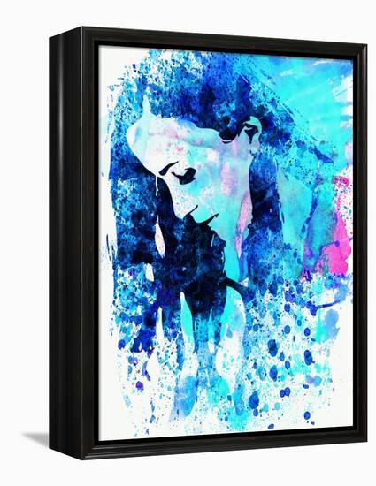 Legendary Alanis Morissette Watercolor-Olivia Morgan-Framed Stretched Canvas