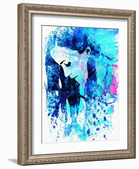 Legendary Alanis Morissette Watercolor-Olivia Morgan-Framed Art Print