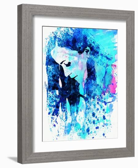 Legendary Alanis Morissette Watercolor-Olivia Morgan-Framed Art Print