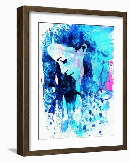 Legendary Alanis Morissette Watercolor-Olivia Morgan-Framed Art Print