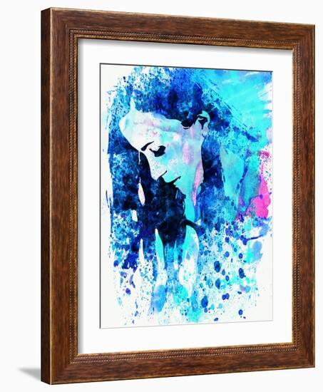 Legendary Alanis Morissette Watercolor-Olivia Morgan-Framed Art Print