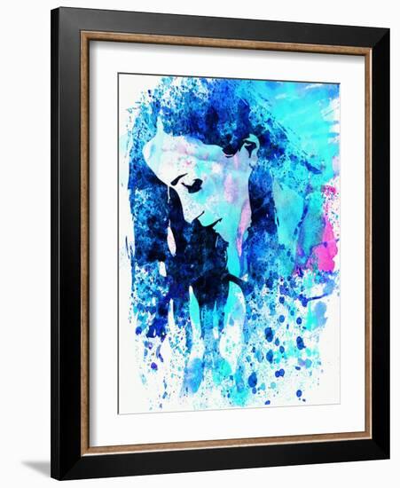 Legendary Alanis Morissette Watercolor-Olivia Morgan-Framed Art Print