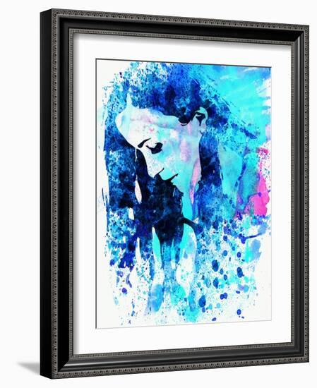 Legendary Alanis Morissette Watercolor-Olivia Morgan-Framed Art Print