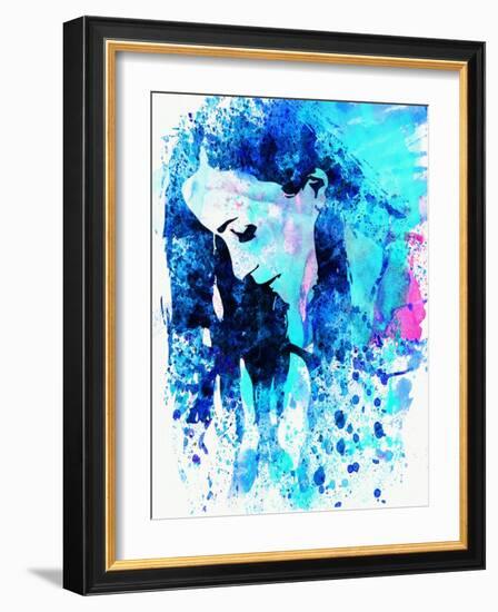 Legendary Alanis Morissette Watercolor-Olivia Morgan-Framed Art Print