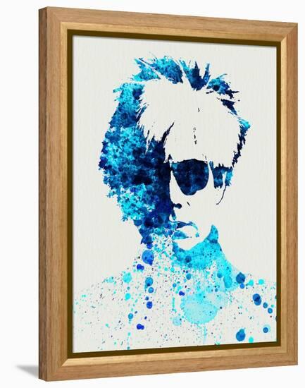 Legendary Andy Warhol Watercolor-Olivia Morgan-Framed Stretched Canvas