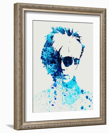 Legendary Andy Warhol Watercolor-Olivia Morgan-Framed Art Print