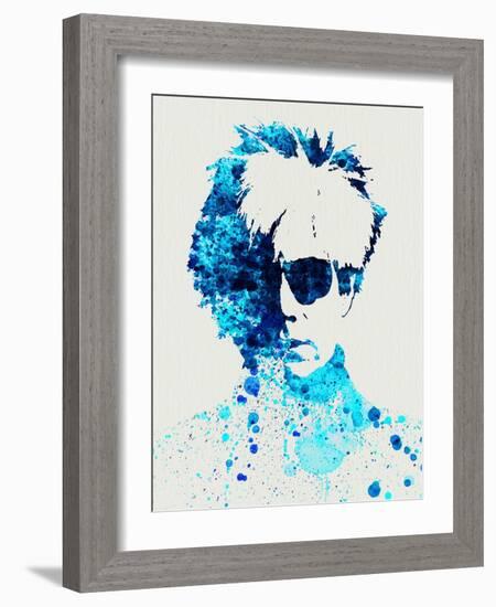 Legendary Andy Warhol Watercolor-Olivia Morgan-Framed Art Print