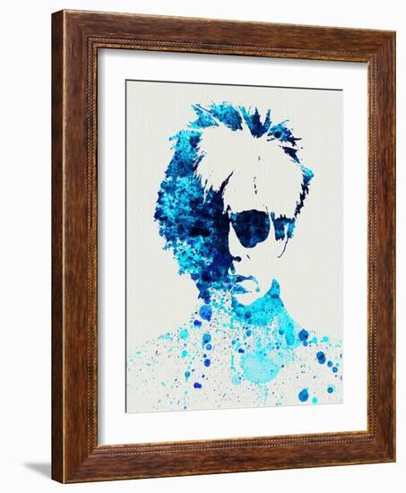 Legendary Andy Warhol Watercolor-Olivia Morgan-Framed Art Print