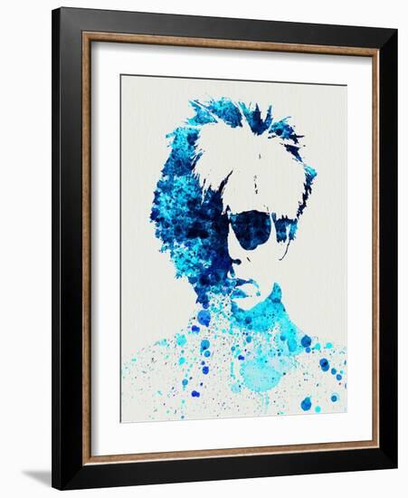 Legendary Andy Warhol Watercolor-Olivia Morgan-Framed Art Print