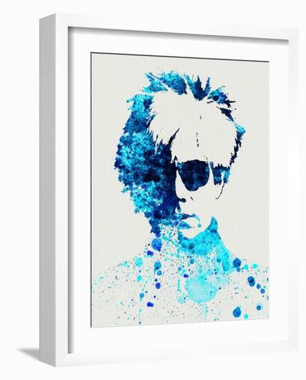 Legendary Andy Warhol Watercolor-Olivia Morgan-Framed Art Print