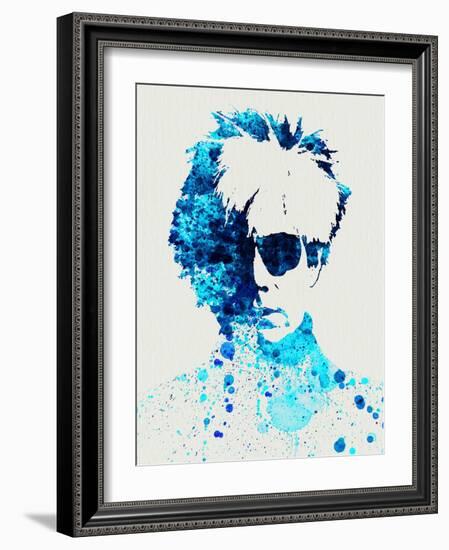 Legendary Andy Warhol Watercolor-Olivia Morgan-Framed Art Print