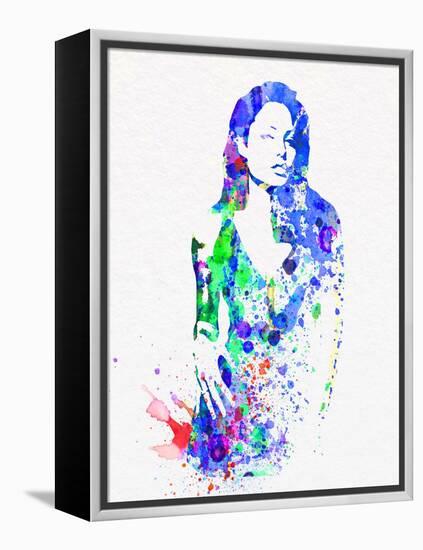 Legendary Angelina Watercolor-Olivia Morgan-Framed Stretched Canvas