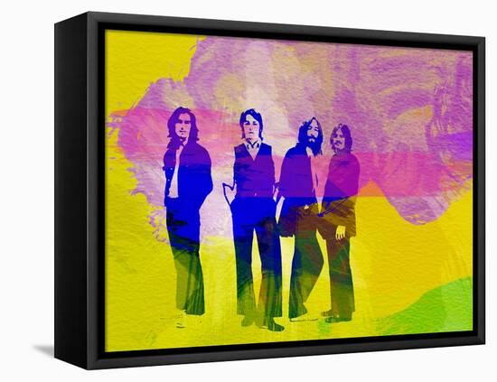 Legendary Beatles Watercolor-Olivia Morgan-Framed Stretched Canvas
