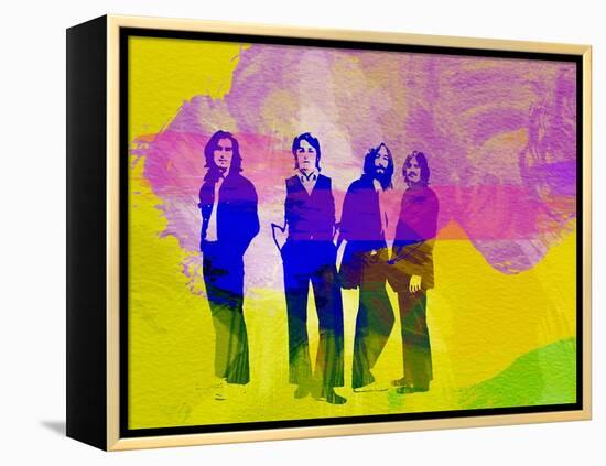 Legendary Beatles Watercolor-Olivia Morgan-Framed Stretched Canvas