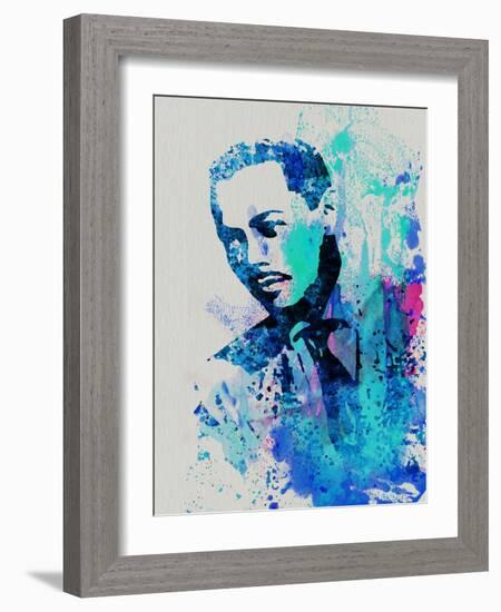 Legendary Billy Eckstine Watercolor-Olivia Morgan-Framed Art Print