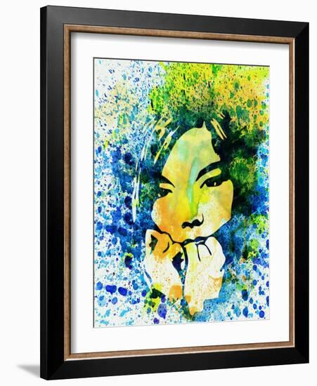 Legendary Bjork Watercolor II-Olivia Morgan-Framed Art Print