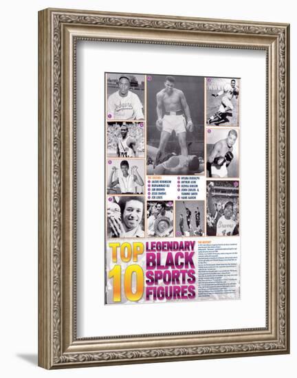 Legendary Black Sports Figures-null-Framed Premium Giclee Print