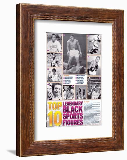 Legendary Black Sports Figures-null-Framed Premium Giclee Print
