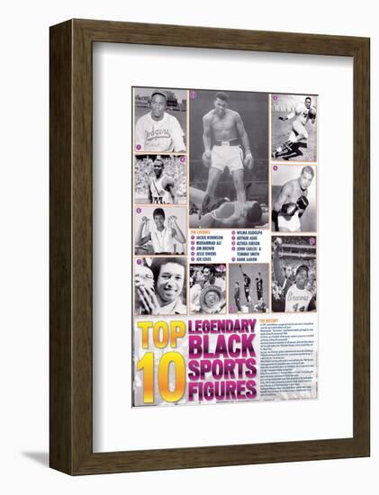 Legendary Black Sports Figures-null-Framed Premium Giclee Print