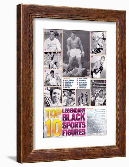 Legendary Black Sports Figures-null-Framed Premium Giclee Print