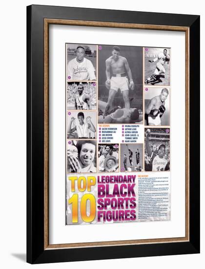 Legendary Black Sports Figures-null-Framed Art Print