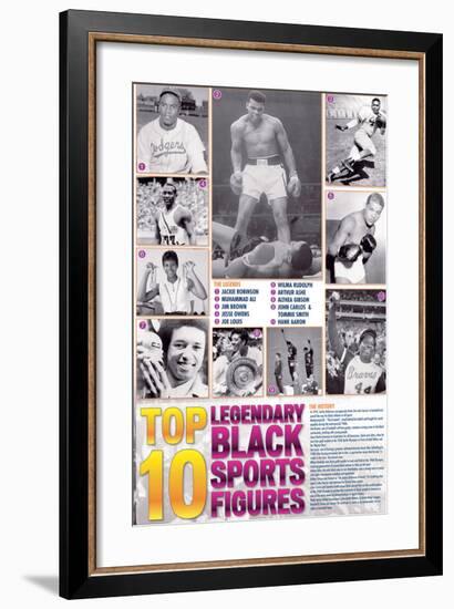 Legendary Black Sports Figures-null-Framed Art Print