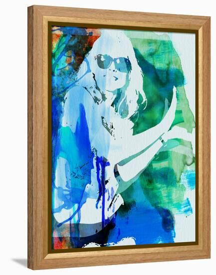Legendary Blondie Watercolor-Olivia Morgan-Framed Stretched Canvas