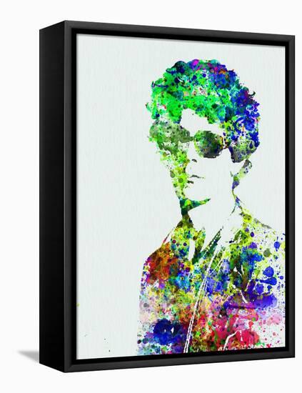 Legendary Bob Dylan Watercolor-Olivia Morgan-Framed Stretched Canvas