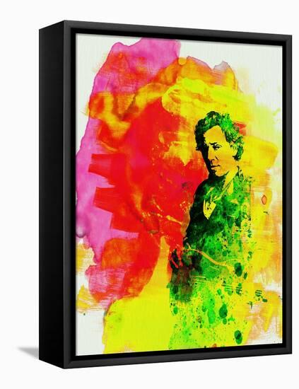 Legendary Bruce Watercolor-Olivia Morgan-Framed Stretched Canvas