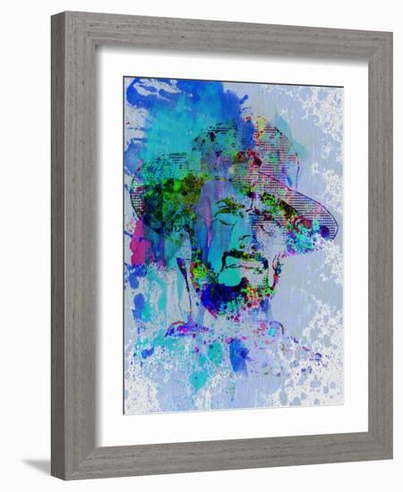 Legendary Clint Eastwood Watercolor-Olivia Morgan-Framed Art Print