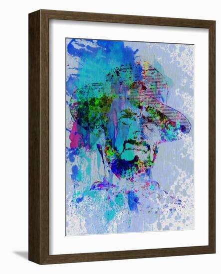 Legendary Clint Eastwood Watercolor-Olivia Morgan-Framed Art Print