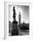 Legendary Clock Tower Big Ben Framed by Statues of Lord Palmerston and Jan Smuts-Alfred Eisenstaedt-Framed Photographic Print