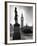 Legendary Clock Tower Big Ben Framed by Statues of Lord Palmerston and Jan Smuts-Alfred Eisenstaedt-Framed Photographic Print