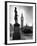 Legendary Clock Tower Big Ben Framed by Statues of Lord Palmerston and Jan Smuts-Alfred Eisenstaedt-Framed Photographic Print