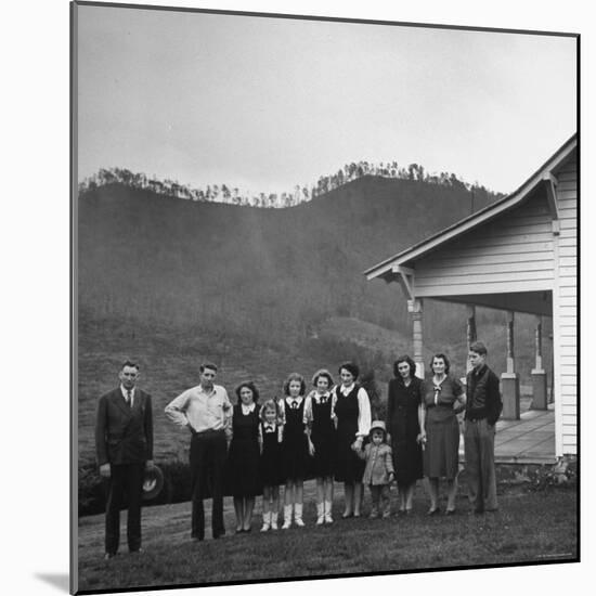 Legendary Country Western Music Carter Family: A.P. and Ezra with Family-Eric Schaal-Mounted Premium Photographic Print