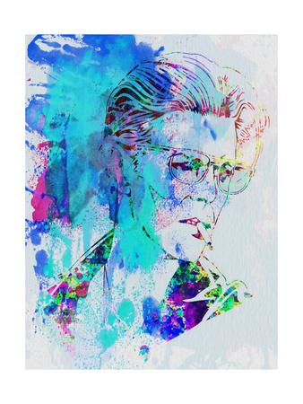 Legendary David Bowie Watercolor' Art Print - Olivia Morgan | Art.com