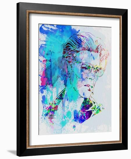 Legendary David Bowie Watercolor-Olivia Morgan-Framed Art Print