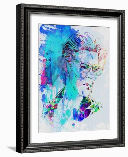 Legendary David Bowie Watercolor-Olivia Morgan-Framed Art Print