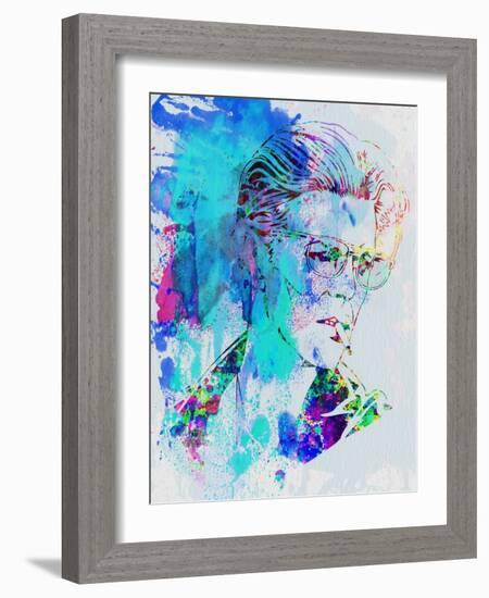 Legendary David Bowie Watercolor-Olivia Morgan-Framed Art Print