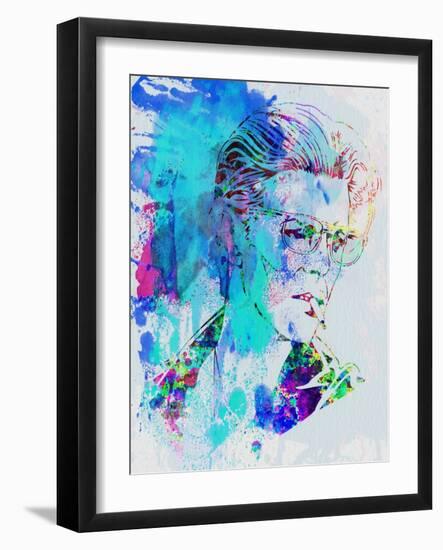 Legendary David Bowie Watercolor-Olivia Morgan-Framed Art Print