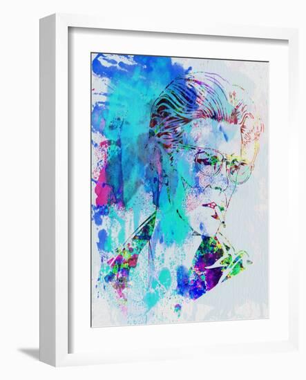 Legendary David Bowie Watercolor-Olivia Morgan-Framed Art Print