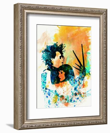Legendary Edward Scissorhands Watercolor-Olivia Morgan-Framed Premium Giclee Print