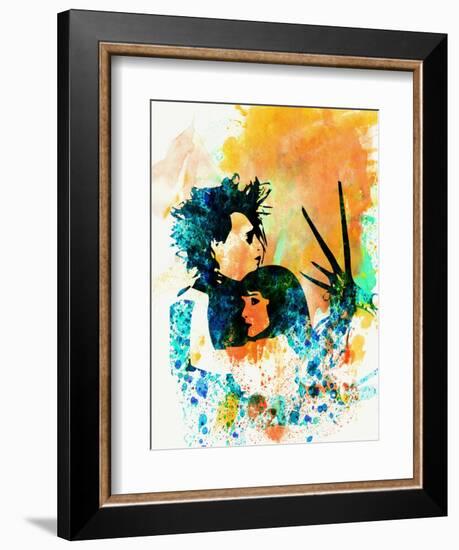 Legendary Edward Scissorhands Watercolor-Olivia Morgan-Framed Premium Giclee Print