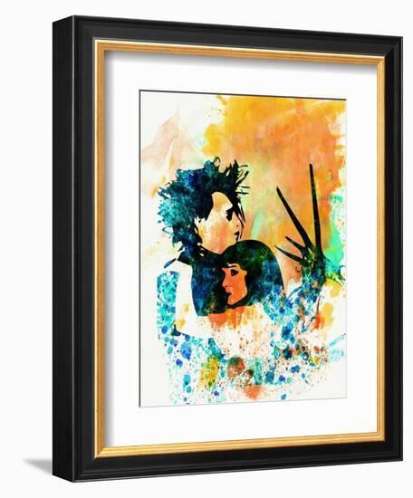 Legendary Edward Scissorhands Watercolor-Olivia Morgan-Framed Art Print