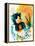 Legendary Edward Scissorhands Watercolor-Olivia Morgan-Framed Stretched Canvas