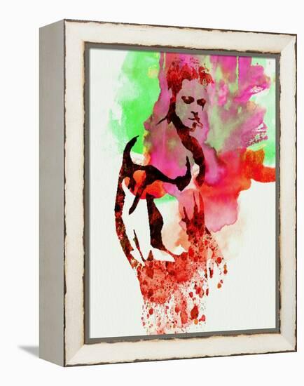 Legendary Fight Club Watercolor-Olivia Morgan-Framed Stretched Canvas