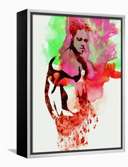 Legendary Fight Club Watercolor-Olivia Morgan-Framed Stretched Canvas