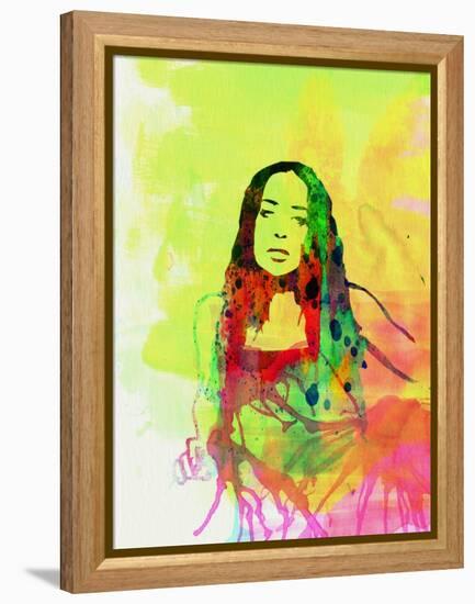 Legendary Fiona Apple Watercolor-Olivia Morgan-Framed Stretched Canvas