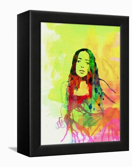 Legendary Fiona Apple Watercolor-Olivia Morgan-Framed Stretched Canvas